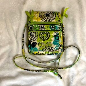Vera Bradley green Floral cross body bag